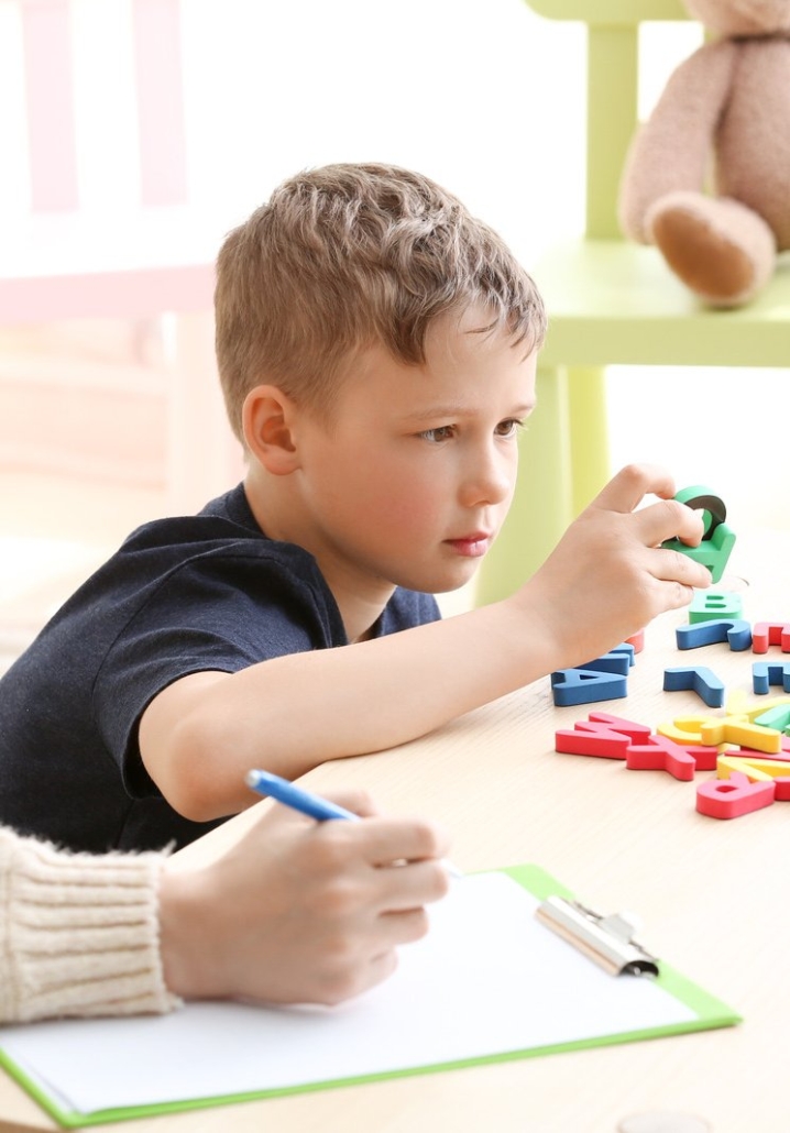 Children with Autism Spectrum Disorder learning.
