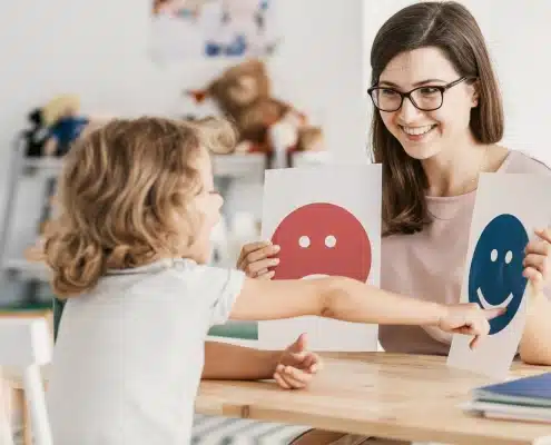 Autism tutoring to child with autism disorder