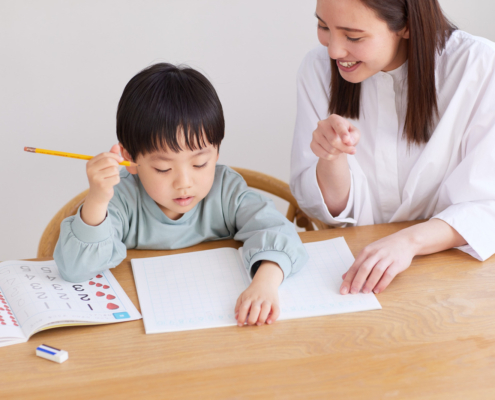 kid learning numbers in pre school tutoring service Vancouver