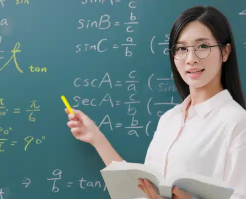 A female teacher give solution of math tutoring Richmond