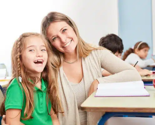 A happy girl with ADHD Tutoring Richmond