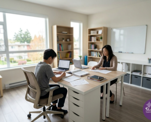 ADHD tutoring in Richmond helping a student improve focus and study habits.