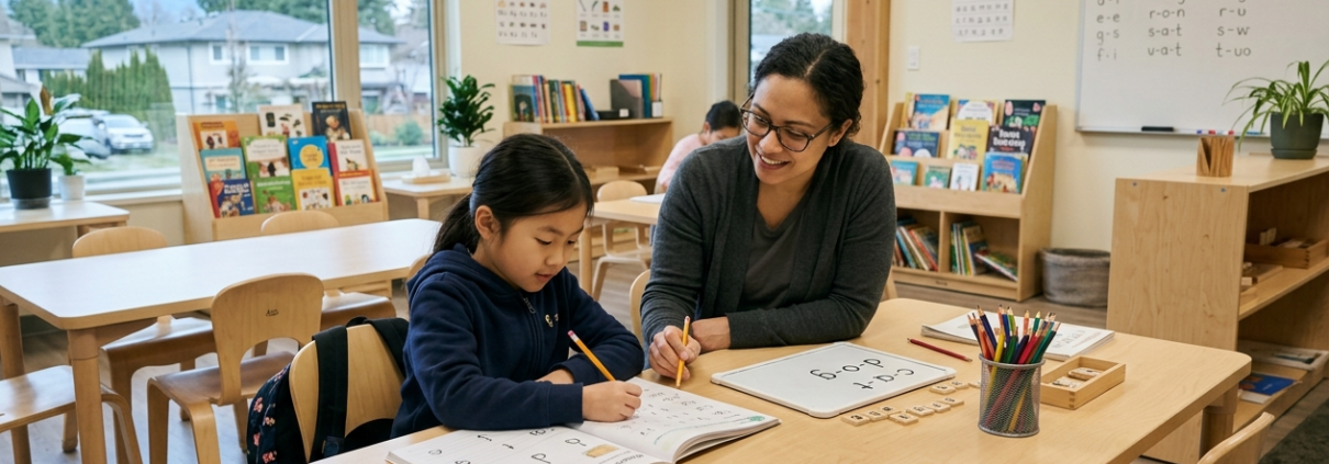 Phonics reading and spelling tutoring in Richmond.